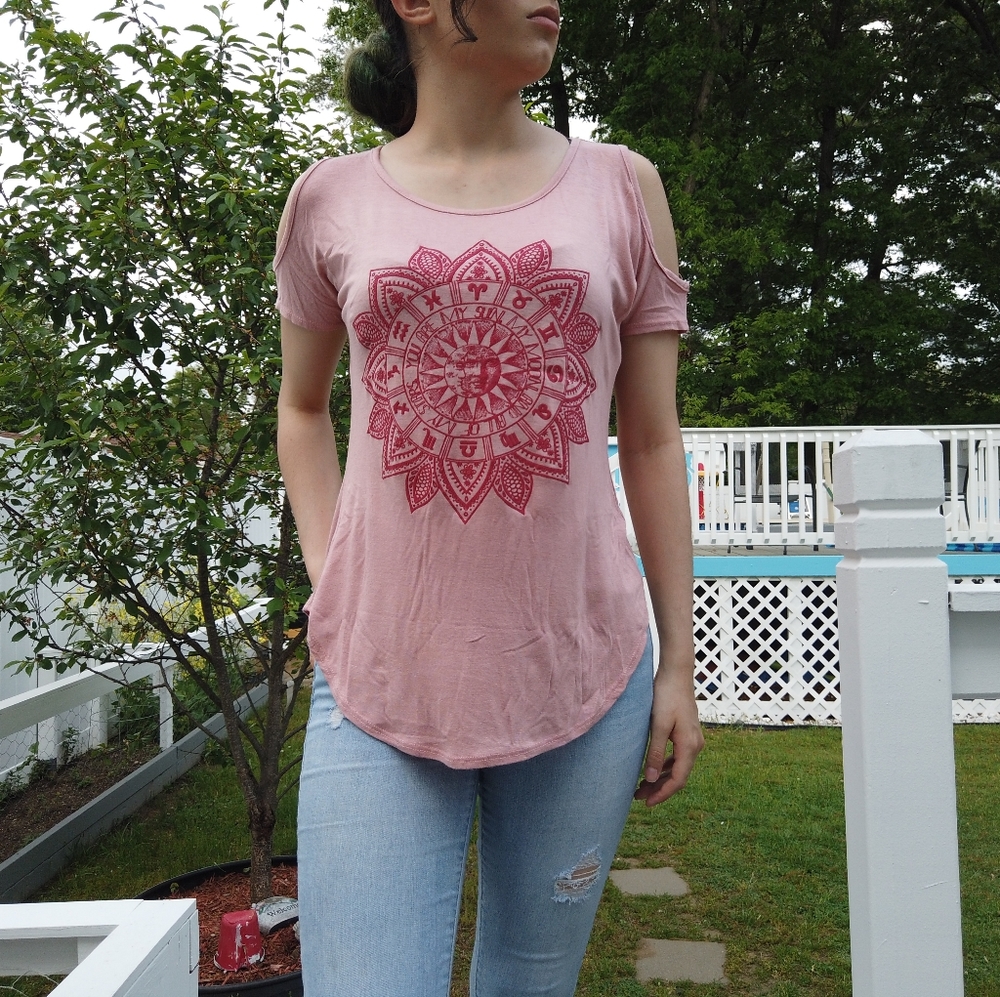 Zodiac signs design w/ open shoulder